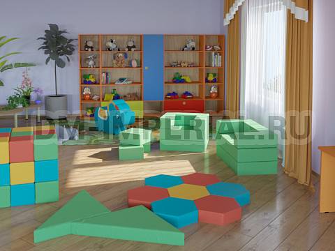 Оснащение детских садов, Шкафы, Стенка для игрушек, 5-секционная ШС-051