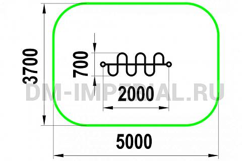 Уличное оборудование, Спортивное оборудование, Рукоход Змейка W-03-001 W-03-001