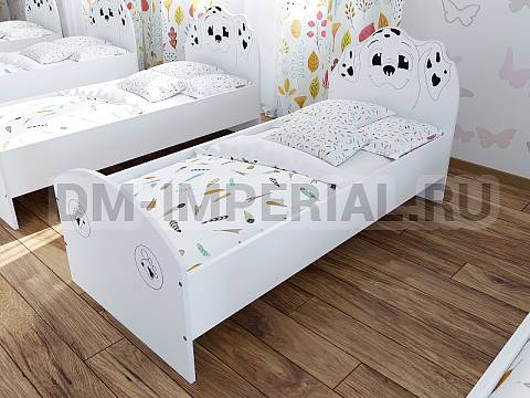 Оснащение детских садов, Кровати, Кровать ЛДСП Далматинец с рисунком КР-006.00-Р