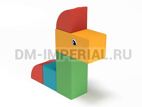 Оснащение детских садов, Мягкие модули, Мягкие игровые модули Дракоша ММ-ИМ-01.003