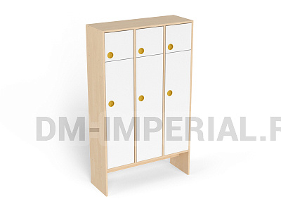 Шкаф 3-х секционный с антресолью