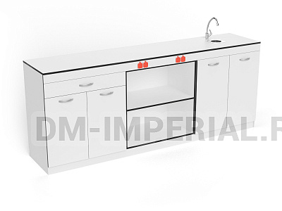 Стол демонстрационный химии на металлокаркасе