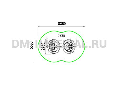 Уличное оборудование, Игровое оборудование, Фигура для лазания Молекулы МФ 1.336 МФ 1.336