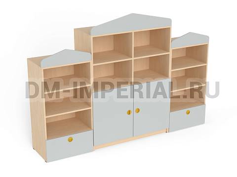 Оснащение детских садов, Шкафы, Стенка Алена ШС-022