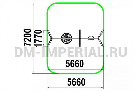 Уличное оборудование, Игровое оборудование, Качели КАЧ 1.18.1 КАЧ 1.18.1