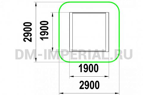 Уличное оборудование, Игровое оборудование, Детская песочница Сказка МФ 1.17 МФ 1.17