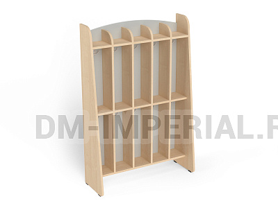 Шкаф для пол. 2-х ярусный 5-ти секционный Волна