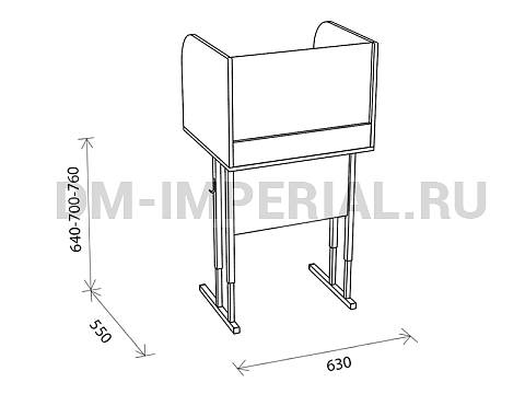 Оснащение школ, Мебель для специальных и компьютерных классов, Стол лингафонный одноместный ШМ-СК-002