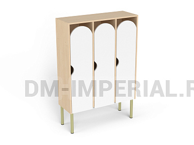 Шкаф 3-х секционный на металлокаркасе стандарт