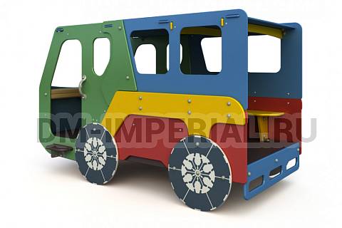 Уличное оборудование, Игровое оборудование, Детская игровая форма Автобус МФ 1.48.1 МФ 1.48.1