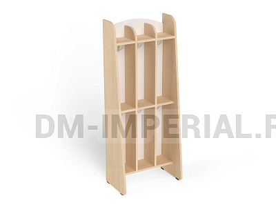 Шкаф для пол. 2-х ярусный 3-х секционный Волна