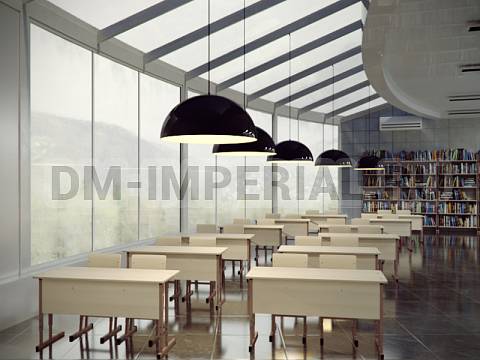 Оснащение школ, Школьные парты, Стол ученический 2-х местный регулируемый на квадратной трубе МШ-ШП-005.2