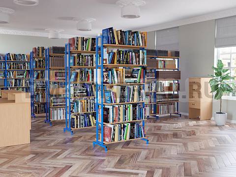 Оснащение школ, Мебель для библиотек, Шкаф для формуляров ШМ-МБ-004