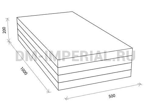 Оснащение детских садов, Мягкие модули, Складной мат 4 ММ-СМ-04.010