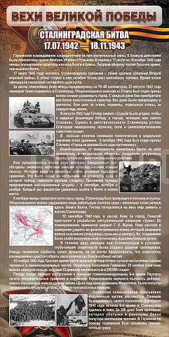 Информационные стенды, Оформление стендов для школы, Сталинградская битва ШК-2648