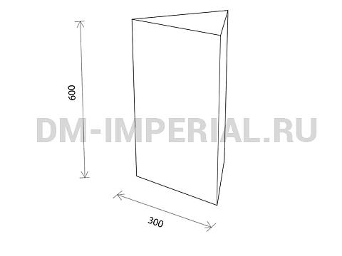 Оснащение детских садов, Мягкие модули, Мягкий модуль Треугольная призма 42 ММ-ЭМ-07.042