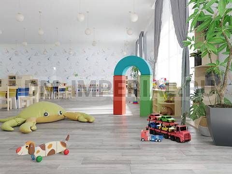 Оснащение детских садов, Шкафы, Витрина для книг ШС-035