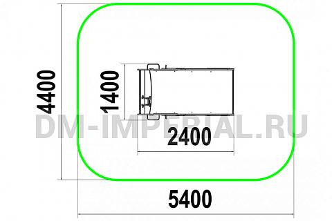 Уличное оборудование, Игровое оборудование, Детская игровая форма Автобус МФ 1.48.1 МФ 1.48.1