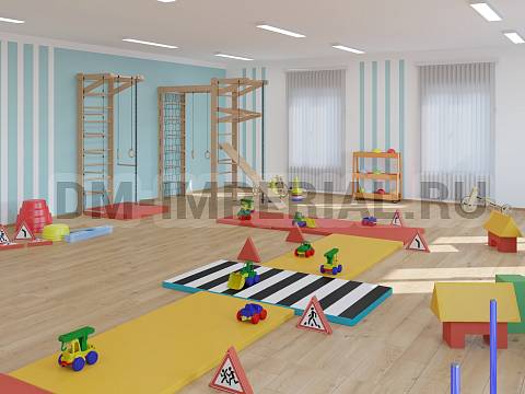 Оснащение детских садов, Детские уголки, Стеллаж для спортинвентаря ШС-052