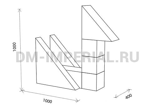 Оснащение детских садов, Мягкие модули, Мягкие игровые модули Лебедь ММ-ИМ-01.005 Оснащение детских садов, Мягкие модули, Мягкие игровые модули Лебедь ММ-ИМ-01.005