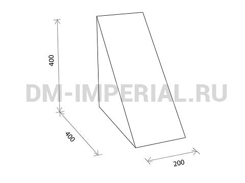 Оснащение детских садов, Мягкие модули, Мягкий модуль Треугольная призма 21 ММ-ЭМ-07.021