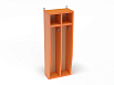 Шкаф для полотенец навесной 2-х секционный (разноцветный (ая), Оранжевый)