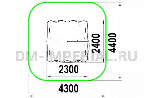 Уличное оборудование, Игровое оборудование, Детская песочница Домик МФ 1.99 МФ 1.99