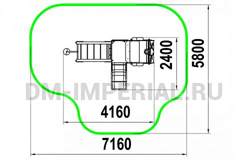 Уличное оборудование, Игровое оборудование, Детская игровая форма Пожарная машина МФ 1.5 МФ 1.5