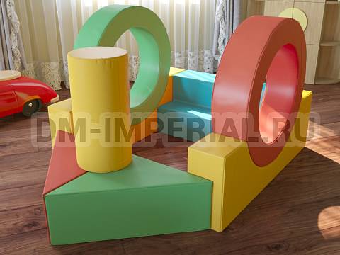 Оснащение детских садов, Мягкие модули, Мягкие игровые модули Пароходик ММ-ИМ-03.017