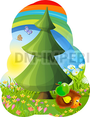 "Елочка", резной стенд