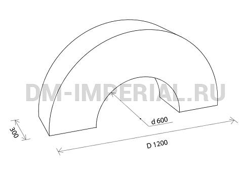 Оснащение детских садов, Мягкие модули, Мягкий модуль Арка 36.2 ММ-ЭМ-01.036.2