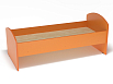Кровать ЛДСП (разноцветный (ая), оранжевый, 1400*600)