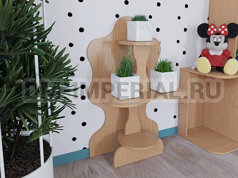 Оснащение детских садов, Детские уголки, Стойка для цветов Подсолнух ИМ-100