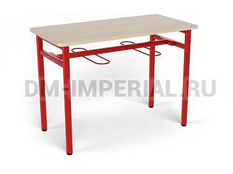 Оснащение школ, Мебель для столовой, Стол обеденный 1200 с подвесами под табурет ШМ-СТ-020