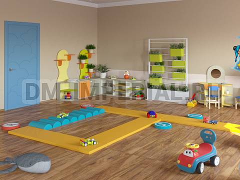 Оснащение детских садов, Мягкие модули, Дорожный знак Движение прямо ММ-ДЗ-01.001