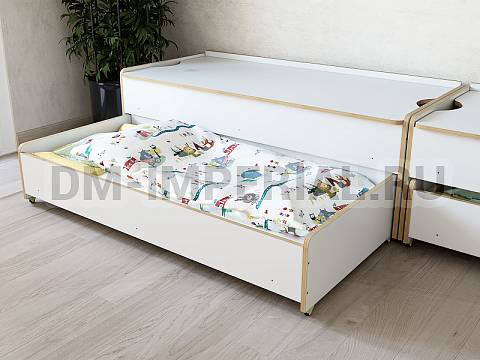 Оснащение детских садов, Кровати, Кровать 2-х ярусная выкатная с крышкой КР-012-К Оснащение детских садов, Кровати, Кровать 2-х ярусная выкатная с крышкой КР-012-К