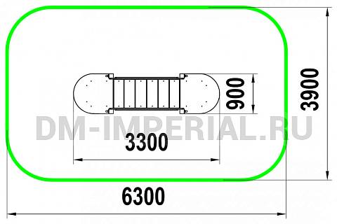 Уличное оборудование, Игровое оборудование, Детский мостик МФ 1.53.3 МФ 1.53.3