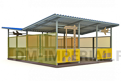 Теневой навес двойной (36м2) ТН-2-6х6