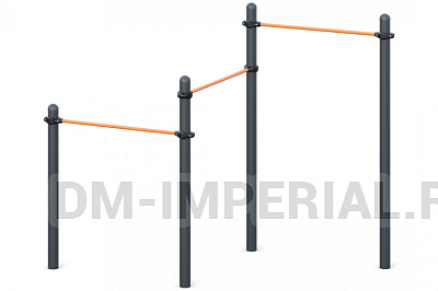 Три разноуровневых турника W-02-017