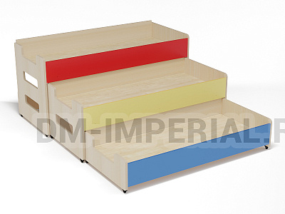 Кровать 3-х ярусная выкатная