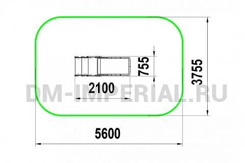 Уличное оборудование, Игровое оборудование, Детская горка Малыш МФ 1.67 МФ 1.67