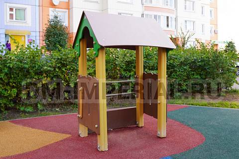 Уличное оборудование, Игровое оборудование, Детский игровой домик Ягодка МФ 1.26 МФ 1.26