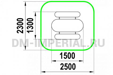 Уличное оборудование, Игровое оборудование, Детский столик Овальный МФ 1.33 МФ 1.33