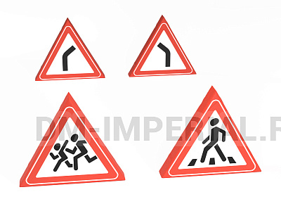 Комплект предупреждающих знаков