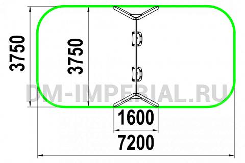 Уличное оборудование, Игровое оборудование, Качели КАЧ 1.9 КАЧ 1.9