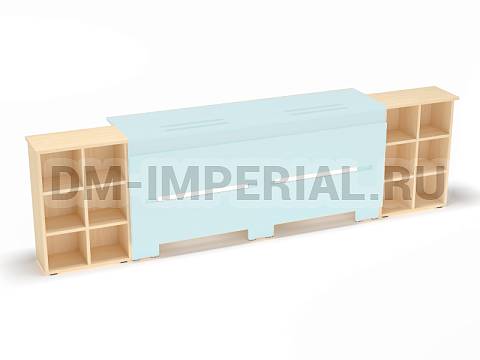 Оснащение школ, Обшивка приборов отопления, Стеллаж для подоконников 1 МШ-СР-001