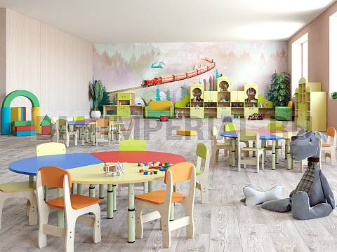 Оснащение детских садов, Детские уголки, Уголок ИЗО 2 ИМ-027