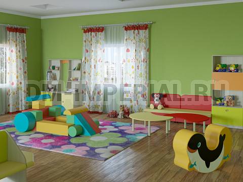 Оснащение детских садов, Мягкие модули, Контурная игрушка Китенок ММ-КИ-001