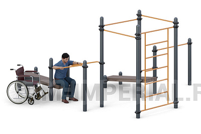 Наклонные брусья, турники W-07.008