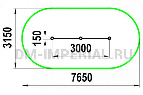 Уличное оборудование, Спортивное оборудование, Шведская стенка, двойная W-03-011 W-03-011